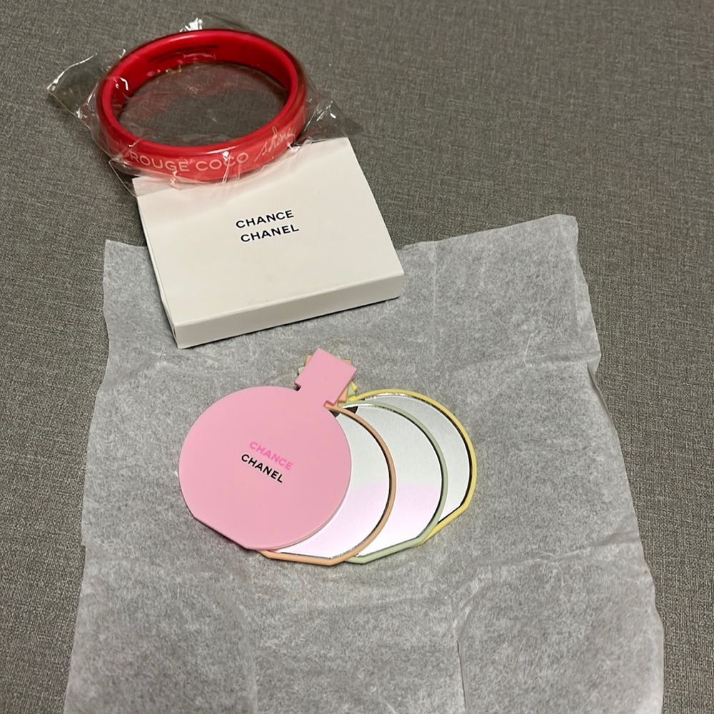Chanel mirror and bangle bracelet